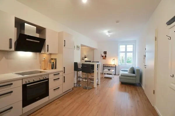 Küche / Küchenzeile  Ferienwohnung 'Am Hafen' für 2 Personen mitten in der historischen Altstadt von Schleswig