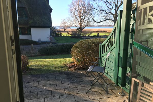  App. Auerhahn im "Schmugglerhus" Wieck - Terrasse