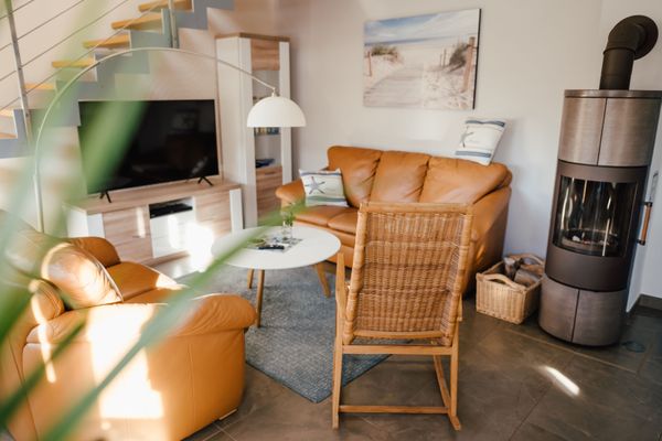  Wiesenstr. 4 Haus Blaumöwe Zingst - Wohnzimmer