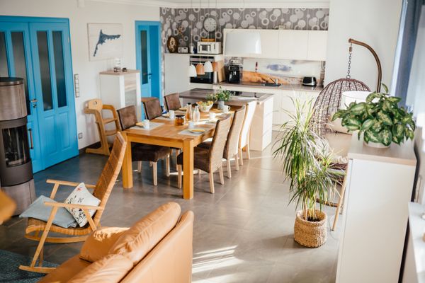  Wiesenstr. 4 Haus Blaumöwe Zingst - Wohnzimmer