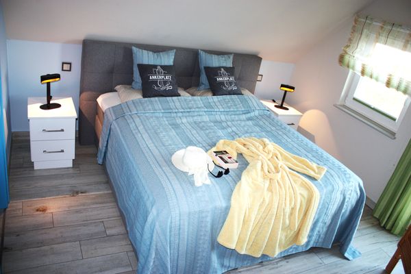  Wiesenstr. 4 Haus Blaumöwe Zingst - Schlafzimmer