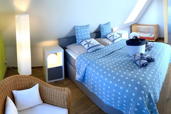  Wiesenstr. 4 Haus Blaumöwe Zingst - Schlafzimmer