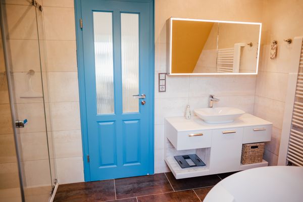  Wiesenstr. 4 Haus Blaumöwe Zingst - Badezimmer