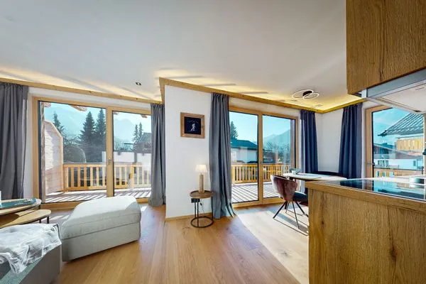 Living room  Garmisch Chalets - Wohnung Pflegersee