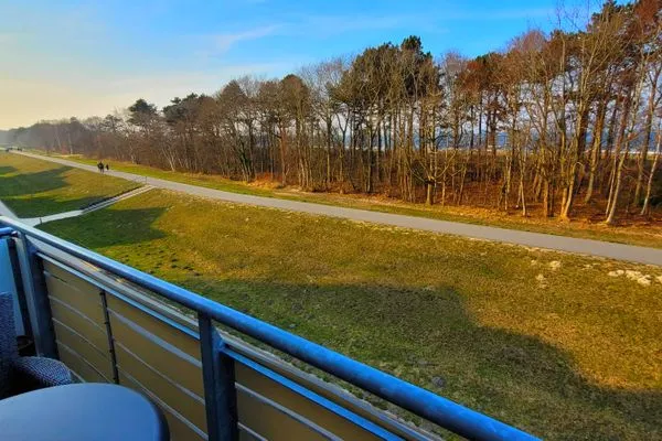 Blick vom Balkon Residenz am Strand Wohnung 2-39