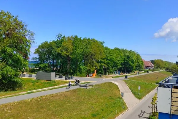Blick vom Balkon Residenz am Strand Wohnung 2-39