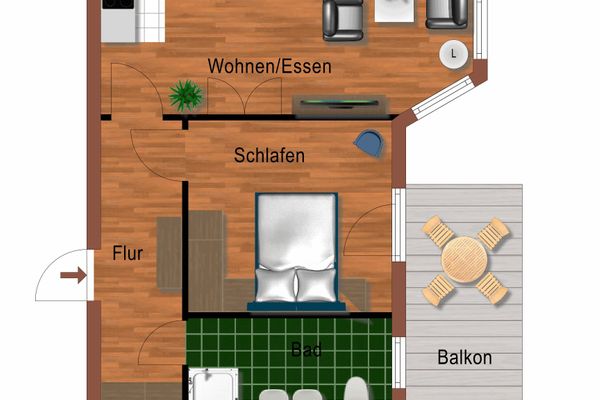  Haus Wenden Fewo 6 Kühlungsborn-West - Grundriss