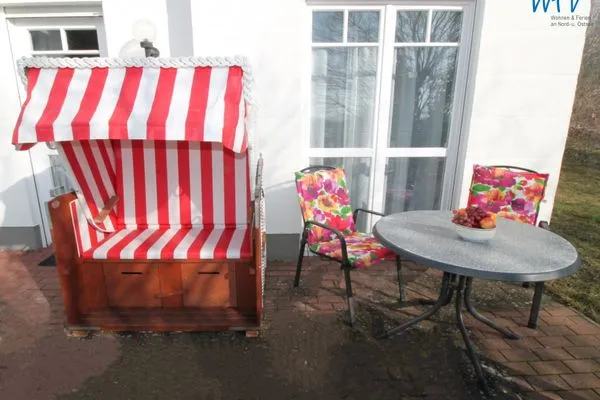 Terrasse Parkresidenz Concordia Ferienwohnung 12a