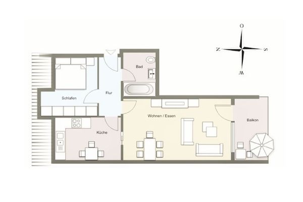 Ferienwohnung LEA Kühlungsborn-Ost - Grundriss