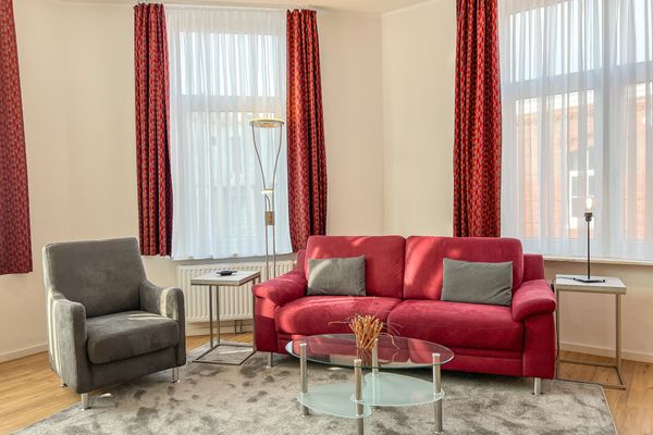  Haus Derk Juist - Wohnung 5 Borkum - Gemütliches Sofa und Sessel
