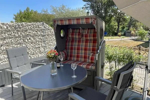 Terrasse Haus am Westkaap Ferienwohnung 2