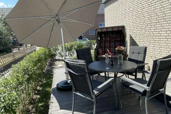 Terrasse Haus am Westkaap Ferienwohnung 2