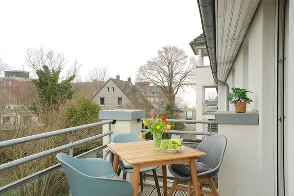 Balkon  Helle und moderne Ferienwohnung 'Südstrand Apartment' mit Balkon, direkt an der Ostsee