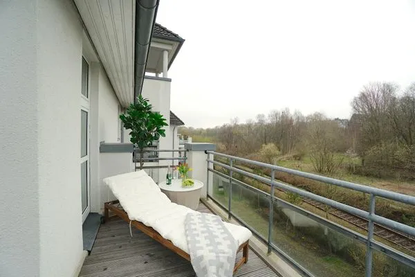 Balkon  Helle und moderne Ferienwohnung 'Südstrand Apartment' mit Balkon, direkt an der Ostsee