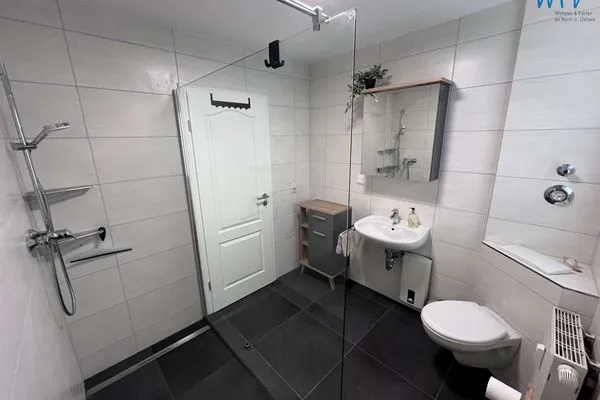 Badezimmer Am Mönchgraben 2 Ferienwohnung Familie und Meer