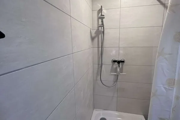 Badezimmer Am Mönchgraben 2 Ferienwohnung Familie und Meer