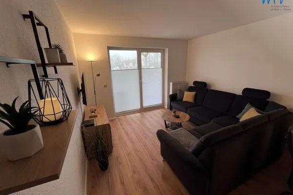 Wohnzimmer Am Mönchgraben 2 Ferienwohnung Familie und Meer