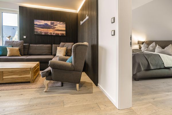 Baltic House Penthousewohnung Seestern Timmendorf - Wohnzimmer