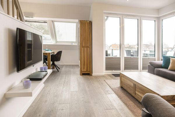 Baltic House Penthousewohnung Seestern Timmendorf - Wohnzimmer
