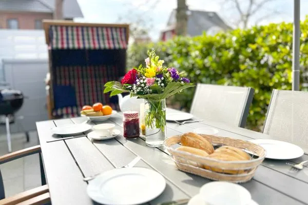 Terrasse Mühlenpark 1 Mühlenpark Haus 3 Wo 10 "Klönschnack"