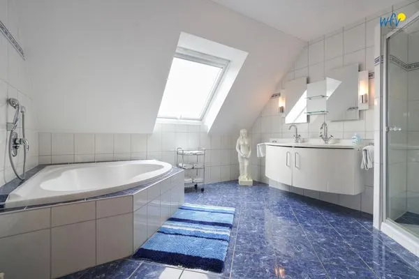 Badezimmer Traumschiff Borkum Ferienwohnung Oberdeck