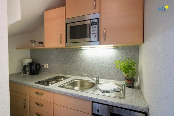 Küche / Küchenzeile Traumschiff Borkum Ferienwohnung Oberdeck