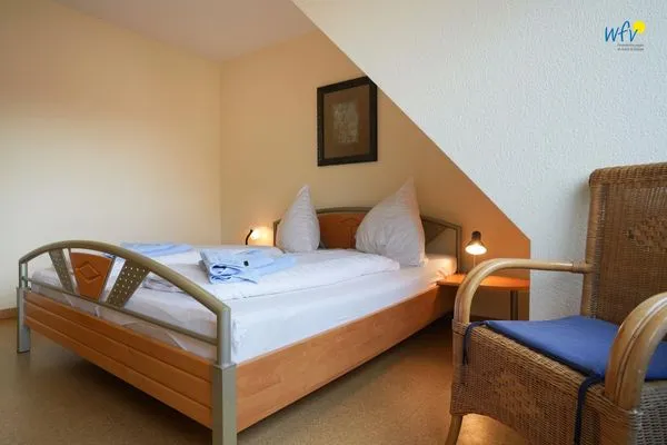 Schlafzimmer Traumschiff Borkum Ferienwohnung Oberdeck