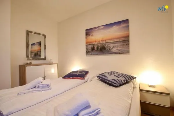 Schlafzimmer Haus Lagune am Wattenmeer Ferienwohnung 1