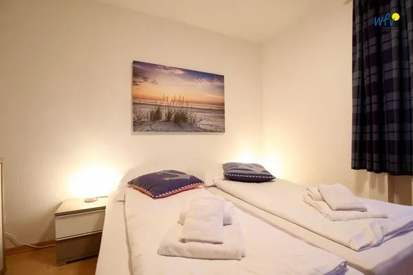 Schlafzimmer Haus Lagune am Wattenmeer Ferienwohnung 1