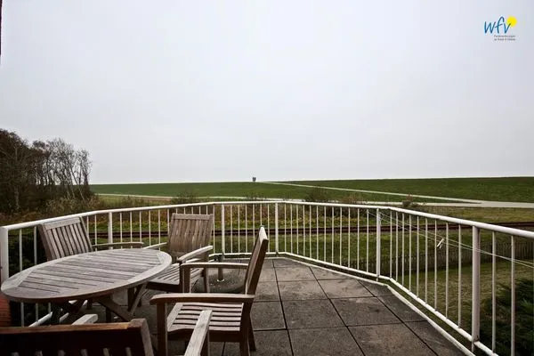 Terrasse Haus Lagune am Wattenmeer Ferienwohnung 1