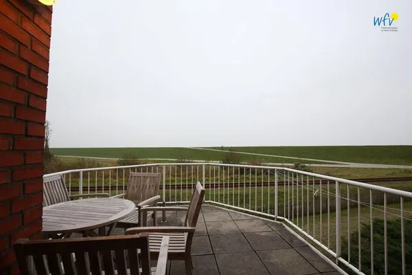 Terrasse Haus Lagune am Wattenmeer Ferienwohnung 1