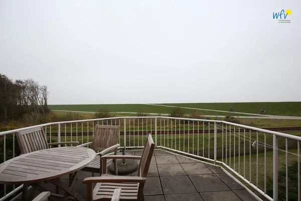 Terrasse Haus Lagune am Wattenmeer Ferienwohnung 1