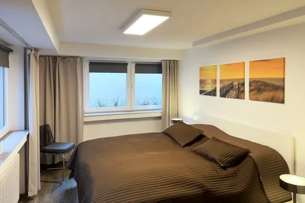 Schlafzimmer 1 der Ferienwohnung Agnes im Haus Diana in Wittdün auf Amrum Haus Diana Ferienwohnung „Agnes"