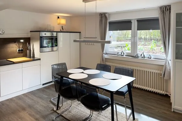 Küche der Ferienwohnung Agnes im Haus Diana in Wittdün auf Amrum Haus Diana Ferienwohnung „Agnes"