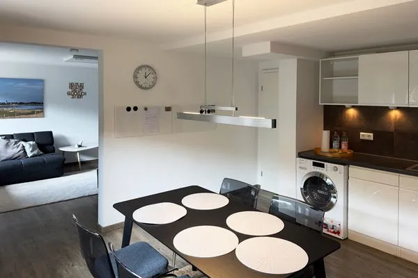 Küche der Ferienwohnung Agnes im Haus Diana in Wittdün auf Amrum Haus Diana Ferienwohnung „Agnes"