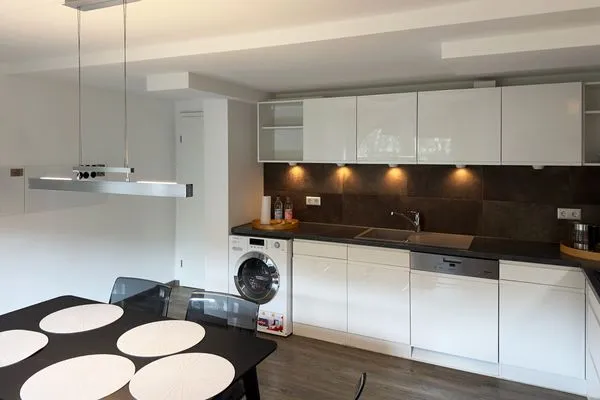 Küche der Ferienwohnung Agnes im Haus Diana in Wittdün auf Amrum Haus Diana Ferienwohnung „Agnes"