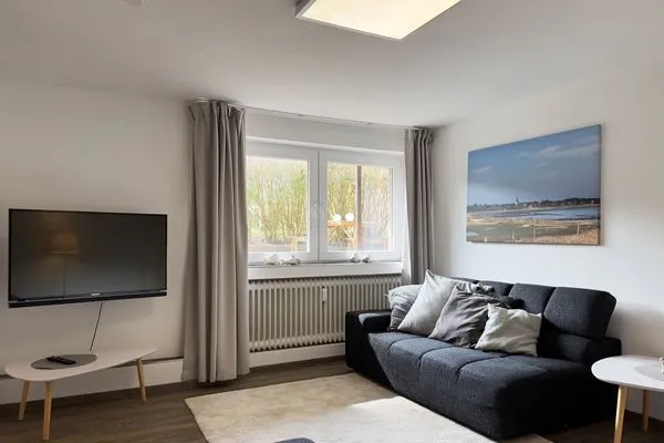 Wohnzimmer der Ferienwohnung Agnes im Haus Diana in Wittdün auf Amrum Haus Diana Ferienwohnung „Agnes"