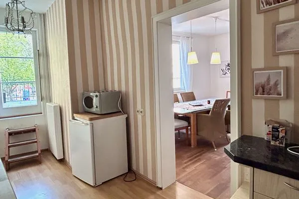 Multi-FeWo Haus Paradiesplatz Ferienwohnung Adam Lindau Insel - Küche