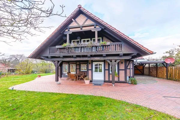 Ferienhaus Havelquelle Außenansicht vom Haus  Havelquelle