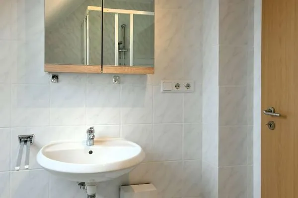 Badezimmer Maisonette-Wohnungen am Steingarten Ferienwohnung 4