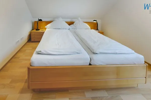 Schlafzimmer Maisonette-Wohnungen am Steingarten Ferienwohnung 4