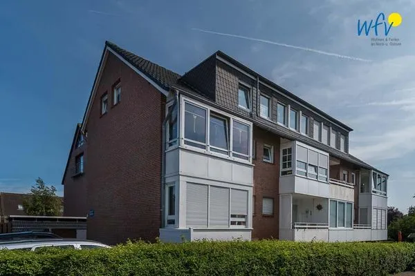 Hauptansicht Haus Kiebitz Ferienwohnung Strandkörbchen