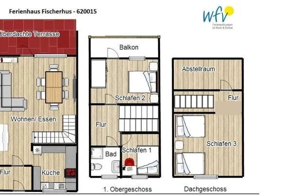 Grundriss Fischerhus Ferienhaus Fischerhus Wangerooge