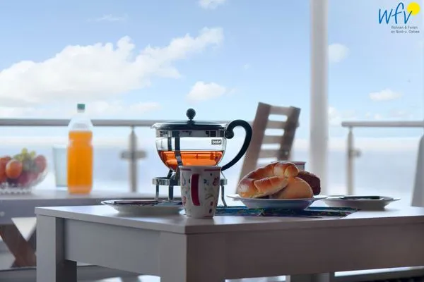 Balkon Haus Poseidon Ferienwohnung Nordseeblick