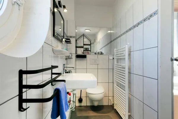 Badezimmer Haus Poseidon Ferienwohnung Nordseeblick