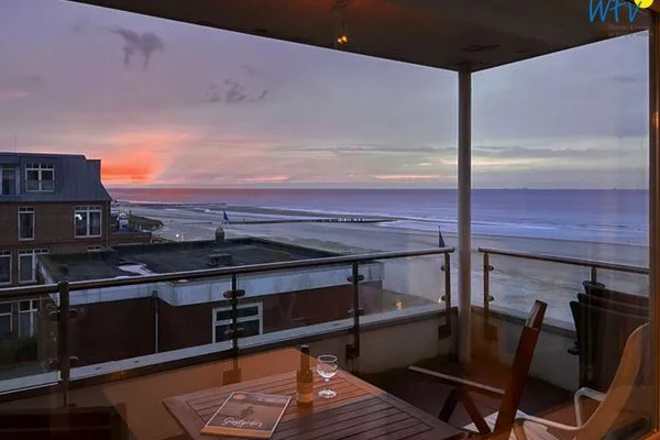 Balkon Haus Poseidon Ferienwohnung Nordseeblick
