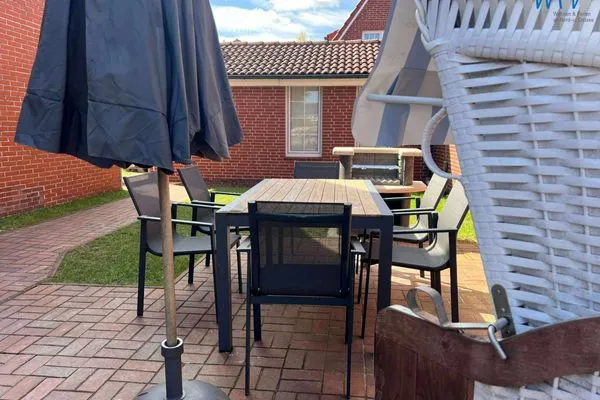 Terrasse Haus Mittelstraße Ferienwohnung kleines Zauberland