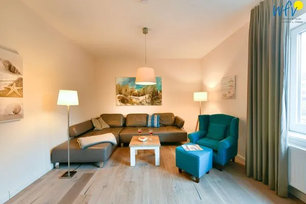 Wohnzimmer Alte Feuerwache Ferienwohnung 2