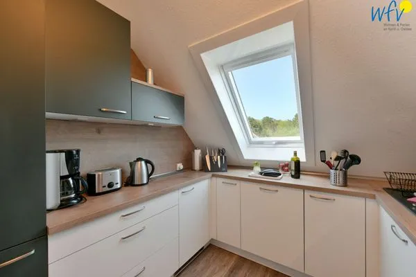 Küche / Küchenzeile Haus Dünenrose Ferienwohnung Strandläufer