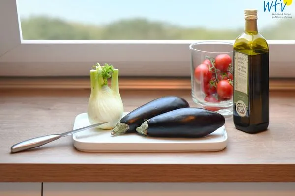 Dekoratives Detail Haus Dünenrose Ferienwohnung Strandläufer